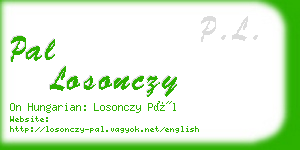 pal losonczy business card